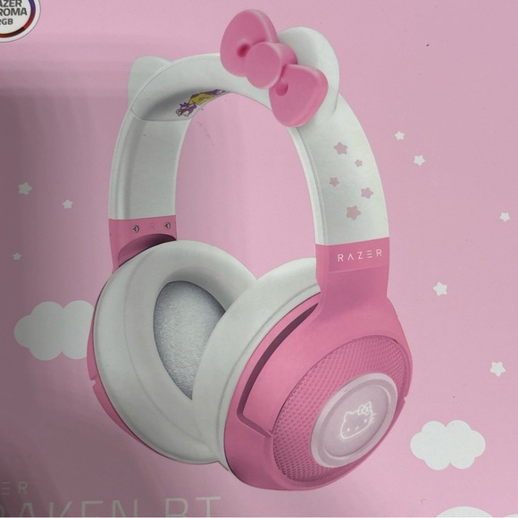 Razer Kraken BT Pink and White Headphones - Picture 2 of 6